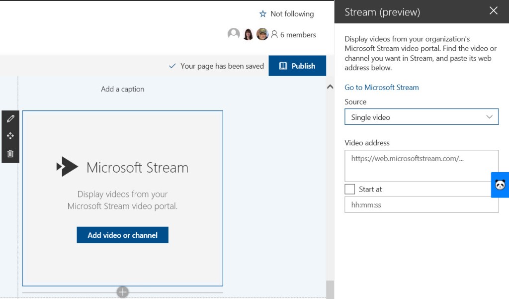 Using the Microsoft Stream web part in SharePoint Online – One Minute ...
