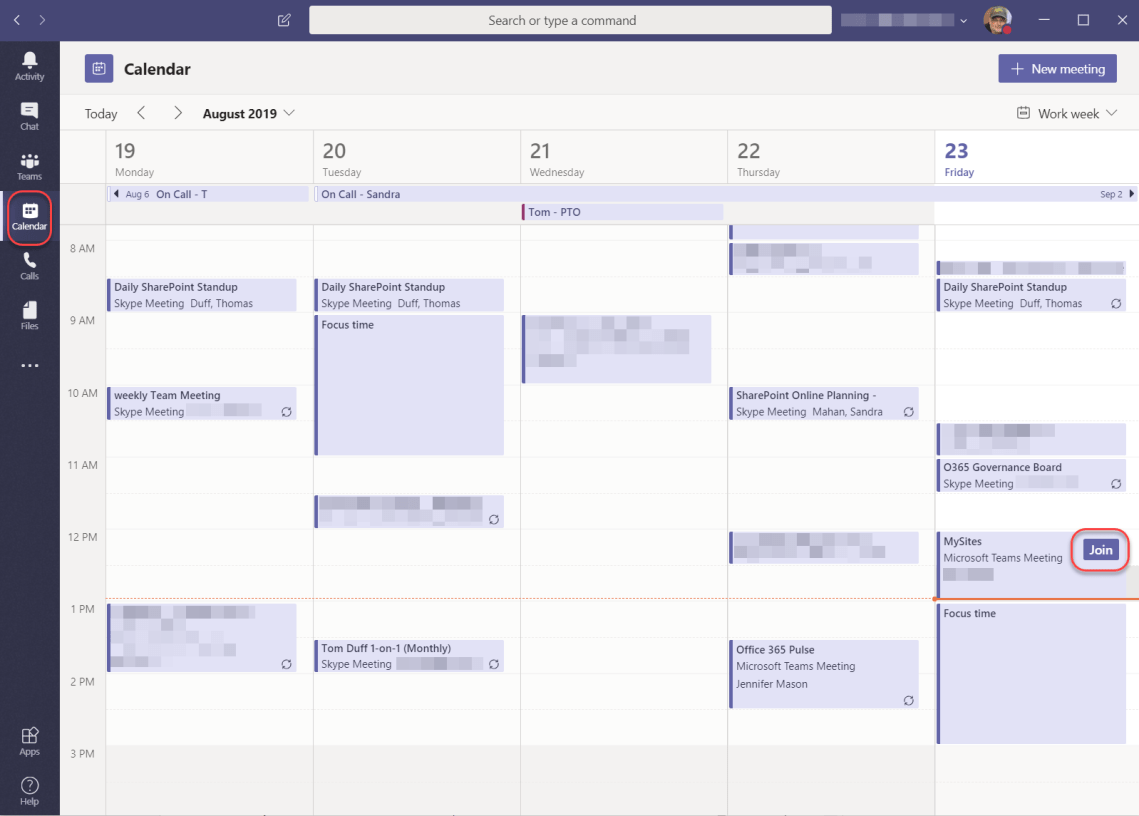 Check out the new Calendar interface in Microsoft Teams – One Minute ...