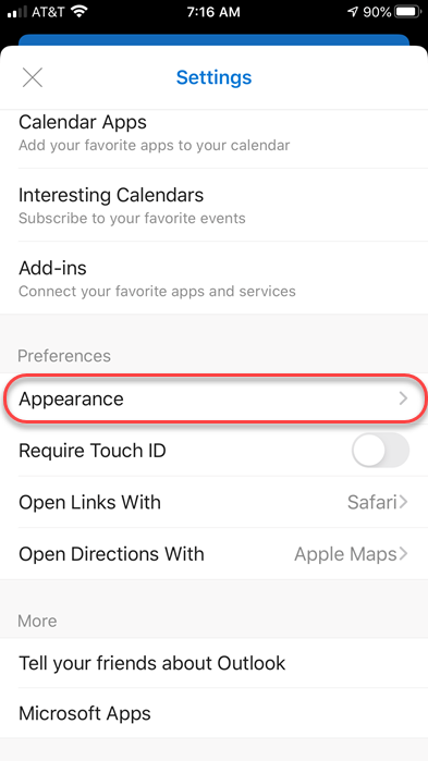 Dark Mode in the Outlook mobile app – One Minute Office Magic