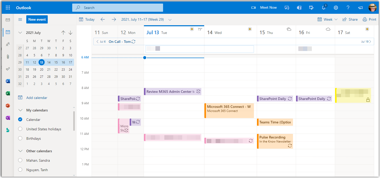 Using the Calendar Board in Outlook on the Web – One Minute Office Magic