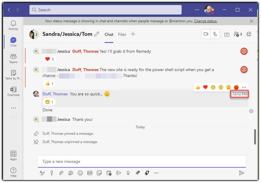 Increasing your chat density in Microsoft Teams – One Minute Office Magic