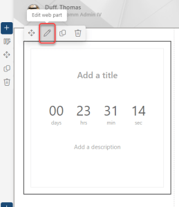 Adding a Countdown Timer to your SharePoint site – One Minute Office Magic
