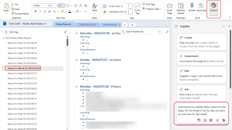 Using Copilot in OneNote – One Minute Office Magic