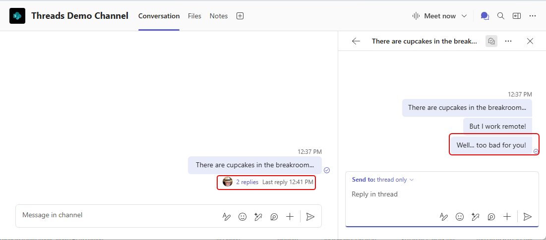 Using the new Threads channel format in Microsoft Teams – One Minute ...