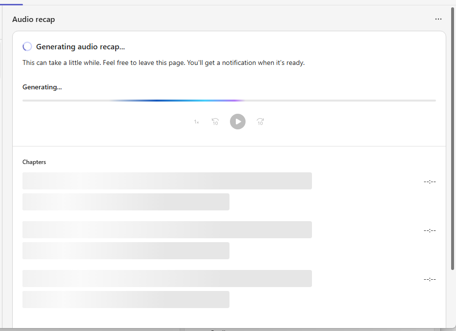 Getting Audio Recaps from Microsoft Teams meetings – One Minute Office ...
